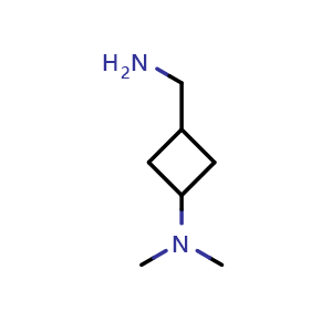 3-(aminomethyl)-N,N-dimethylcyclobutan-1-amine