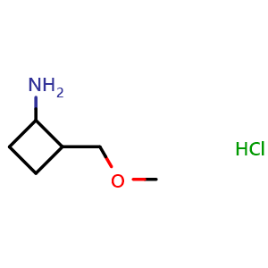 2-(methoxymethyl)cyclobutan-1-amine hydrochloride