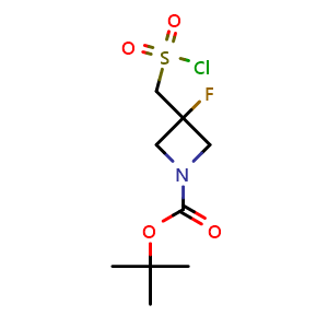 tert-butyl 3-[(chlorosulfonyl)methyl]-3-fluoroazetidine-1-carboxylate