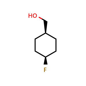 Chemical structure of [cis-4-fluorocyclohexyl]methanol , CAS 1782531-62-7, AChemBlock P47182