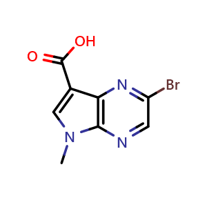 2-bromo-5-methyl-5H-pyrrolo[2,3-b]pyrazine-7-carboxylic acid