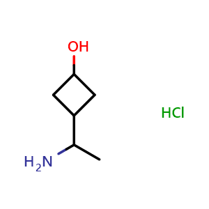 3-(1-aminoethyl)cyclobutan-1-ol hydrochloride