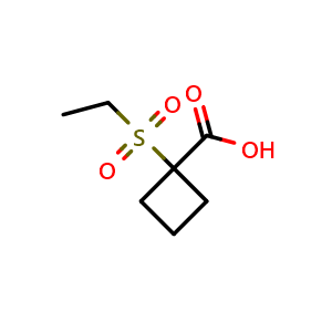 1-(ethanesulfonyl)cyclobutane-1-carboxylic acid