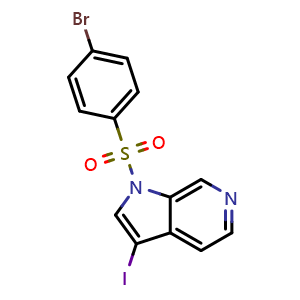 1-((4-bromophenyl)sulfonyl)-3-iodo-1H-pyrrolo[2,3-c]pyridine
