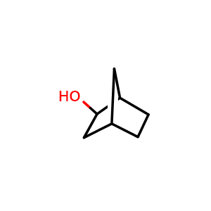 Chemical structure of bicyclo[2.2.1]heptan-2-ol , CAS 1632-68-4, AChemBlock P47714