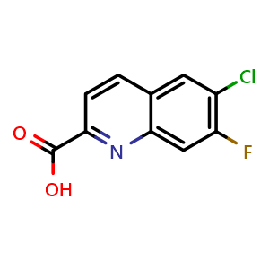 6-chloro-7-fluoro-quinoline-2-carboxylic acid