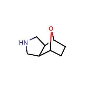 Chemical structure of octahydro-1H-4,7-epoxyisoindole , CAS 157182-65-5, AChemBlock P47841