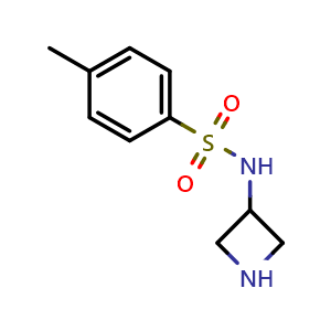 Chemical structure of N-(azetidin-3-yl)-4-methylbenzene-1-sulfonamide , CAS 1465672-41-6, AChemBlock P48059