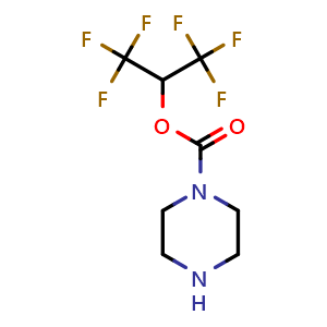 1,1,1,3,3,3-hexafluoropropan-2-yl piperazine-1-carboxylate