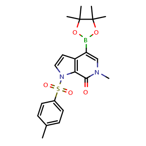 6-methyl-1-(4-methylbenzenesulfonyl)-4-(4,4,5,5-tetramethyl-1,3,2-dioxaborolan-2-yl)-1H,6H,7H-pyrrolo[2,3-c]pyridin-7-one