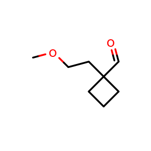 1-(2-methoxyethyl)cyclobutane-1-carbaldehyde