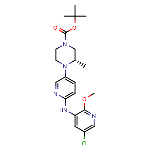 tert-butyl (3S)-4-{6-[(5-chloro-2-methoxypyridin-3-yl)amino]pyridin-3-yl}-3-methylpiperazine-1-carboxylate
