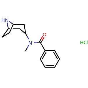 Chemical structure of N-{8-azabicyclo[3.2.1]octan-3-yl}-N-methylbenzamide hydrochloride , CAS 1432681-61-2, AChemBlock P48187