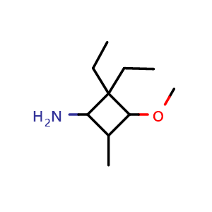 2,2-diethyl-3-methoxy-4-methylcyclobutan-1-amine