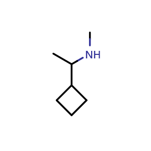 Chemical structure of (1-cyclobutylethyl)(methyl)amine , CAS 1427379-17-6, AChemBlock P48247