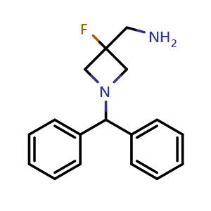 [1-(diphenylmethyl)-3-fluoroazetidin-3-yl]methanamine