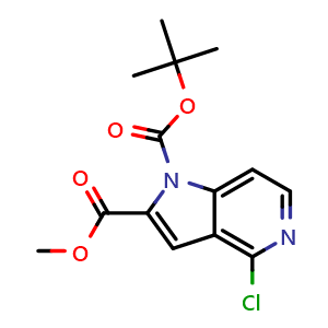 1-tert-butyl 2-methyl 4-chloro-1H-pyrrolo[3,2-c]pyridine-1,2-dicarboxylate