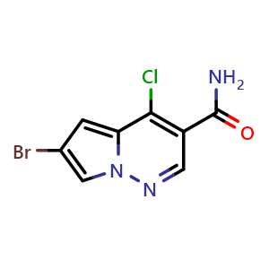 6-bromo-4-chloropyrrolo[1,2-b]pyridazine-3-carboxamide