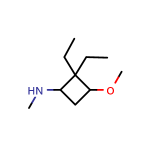 2,2-diethyl-3-methoxy-N-methylcyclobutan-1-amine