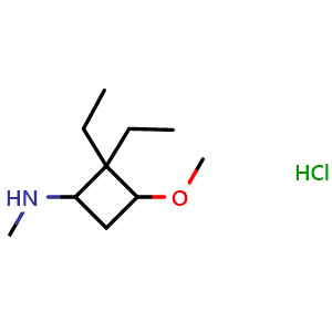2,2-diethyl-3-methoxy-N-methylcyclobutan-1-amine hydrochloride