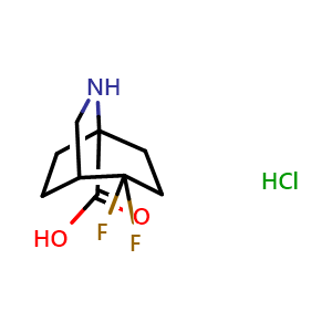 2,2-difluoro-6-azabicyclo[3.2.2]nonane-5-carboxylic acid hydrochloride