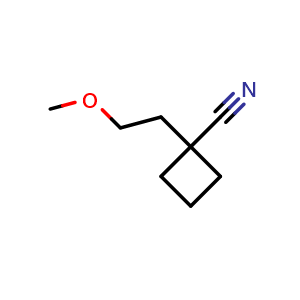 1-(2-methoxyethyl)cyclobutane-1-carbonitrile