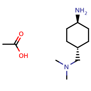 trans-4-[(dimethylamino)methyl]cyclohexan-1-amine; acetic acid
