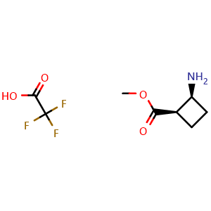 methyl (1R,2S)-2-aminocyclobutane-1-carboxylate; trifluoroacetic acid