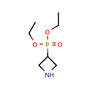 Chemical structure of diethyl (azetidin-3-yl)phosphonate , CAS 134150-79-1, AChemBlock P48726
