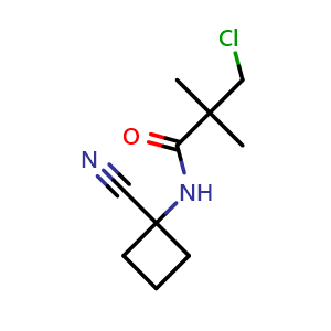 3-chloro-N-(1-cyanocyclobutyl)-2,2-dimethylpropanamide