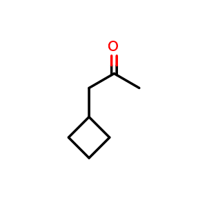 Chemical structure of 1-cyclobutylpropan-2-one , CAS 13027-76-4, AChemBlock P48892