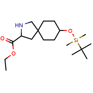ethyl 8-[(tert-butyldimethylsilyl)oxy]-2-azaspiro[4.5]decane-3-carboxylate