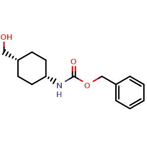 Chemical structure of cis-benzyl-4-hydroxycyclohexyl)methylcarbamate , CAS 1256276-45-5, AChemBlock P49090