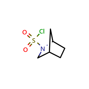 Chemical structure of 2-azabicyclo[2.2.1]heptane-2-sulfonyl chloride , CAS 1248803-37-3, AChemBlock P49154