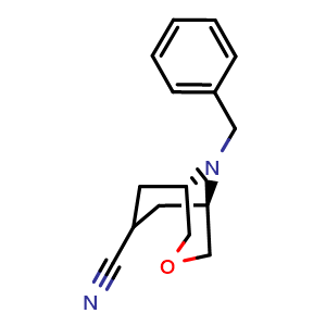 9-benzyl-3-oxa-9-azabicyclo[3.3.1]nonane-7-carbonitrile
