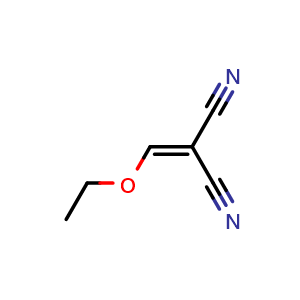 Chemical structure of 2-(ethoxymethylidene)propanedinitrile , CAS 123-06-8, AChemBlock P49253