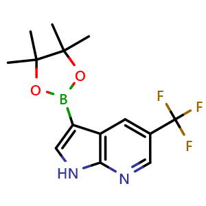 3-(4,4,5,5-tetramethyl-1,3,2-dioxaborolan-2-yl)-5-(trifluoromethyl)-1H-pyrrolo[2,3-b]pyridine