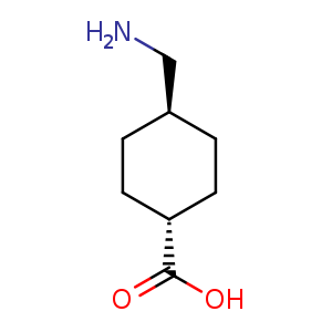 Chemical structure of (1r,4r)-4-(aminomethyl)cyclohexane-1-carboxylic acid , CAS 1197-18-8, AChemBlock P49430