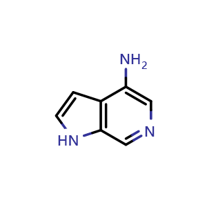 Chemical structure of 1H-pyrrolo[2,3-c]pyridin-4-amine , CAS 1190320-10-5, AChemBlock P49508