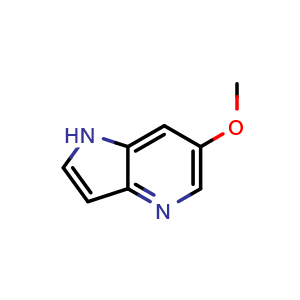 Chemical structure of 6-methoxy-1H-pyrrolo[3,2-b]pyridine , CAS 1190317-86-2, AChemBlock P49533