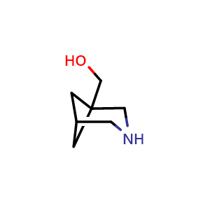 Chemical structure of {3-azabicyclo[3.1.1]heptan-1-yl}methanol , CAS 1172693-01-4, AChemBlock P49667