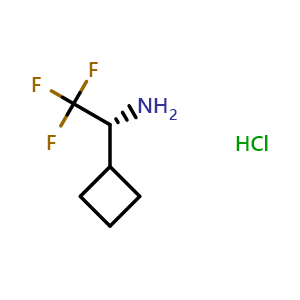 (1R)-1-cyclobutyl-2,2,2-trifluoroethan-1-amine hydrochloride