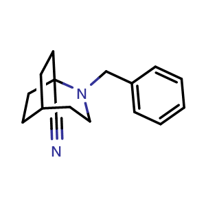 2-benzyl-2-azabicyclo[3.2.2]nonane-1-carbonitrile