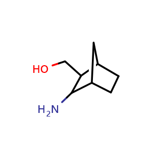 Chemical structure of {3-aminobicyclo[2.2.1]heptan-2-yl}methanol , CAS 1132677-91-8, AChemBlock P49751