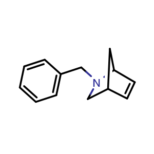 Chemical structure of 2-benzyl-2-azabicyclo[2.2.1]hept-5-ene , CAS 112375-05-0, AChemBlock P49765