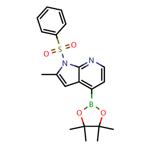 2-methyl-1-(phenylsulfonyl)-4-(4,4,5,5-tetramethyl-1,3,2-dioxaborolan-2-yl)-1h-pyrrolo[2,3-b]pyridine
