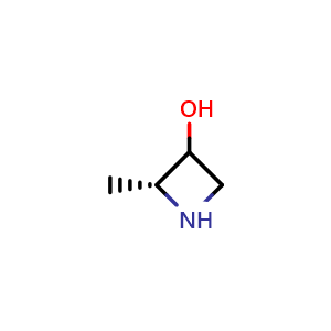 Chemical structure of (2R)-2-methylazetidin-3-ol , CAS 2231670-06-5, AChemBlock P50087