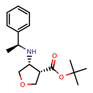 tert-butyl cis-4-[[(1S)-1-phenylethyl]amino]tetrahydrofuran-3-carboxylate