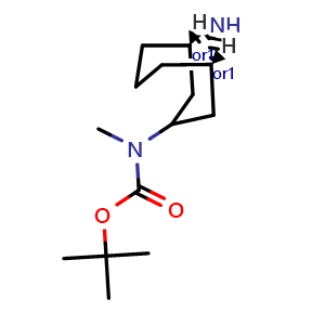 Chemical structure of tert-butyl N-[(1S,5S)-rel-9-azabicyclo[3.3.1]nonan-3-yl]-N-methylcarbamate , CAS 2227198-35-6, AChemBlock P50280