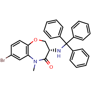(3S)-7-bromo-5-methyl-3-(tritylamino)-2,3-dihydro-1,5-benzoxazepin-4-one